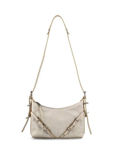 Givenchy Logo Detailed Zipped Shoulder Bag In White