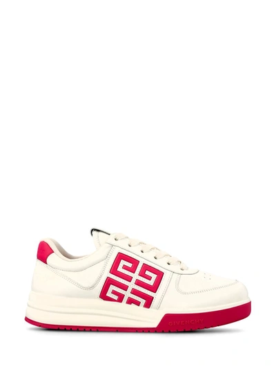 Givenchy G4 Sneakers In White/red