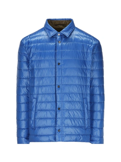 Herno Man Puffer Azure Size 42 Polyamide In Blue
