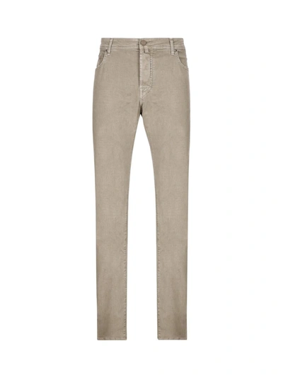 Jacob Cohen Trousers In Champagne Beige