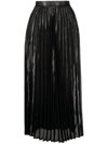 Junya Watanabe High-waist Pleated Skirt In Black