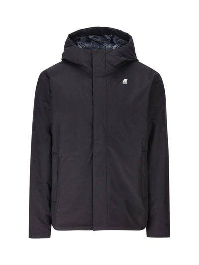 K-way Jack Ripstop Marmotta In Black P-blue A