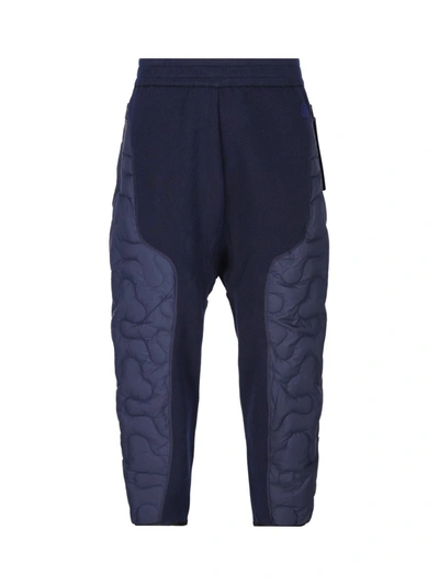 Moncler Genius Moncler X Salehe Bembury High Waist Quilted Trousers In Navy