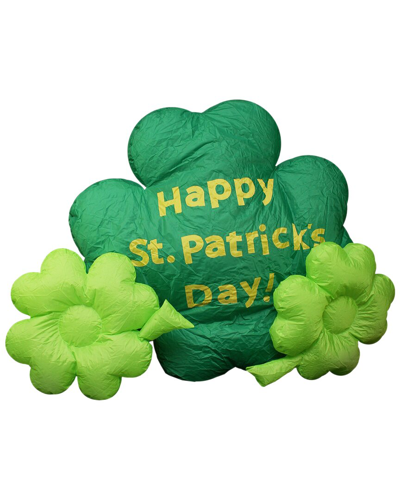 Northlight 60in Inflatable Lighted St. Patrick's Day Outdoor Decoration In Green