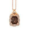 Le Vian Chocolate Quartz 14k Rose Gold 3.04 Ct. Tw. Diamond & Smoky Quartz Pendant
