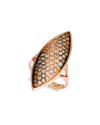 Le Vian Chocolate Balayage 14k Rose Gold 1.68 Ct. Tw. Diamond Half-eternity Ring