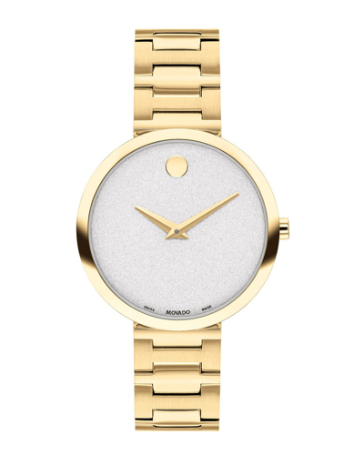 Movado Women's Museum Classic Watch In White/gold