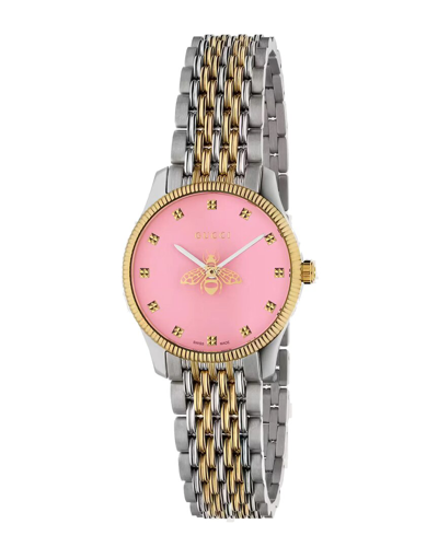 Gucci Women's G-timeless Watch In Metallic