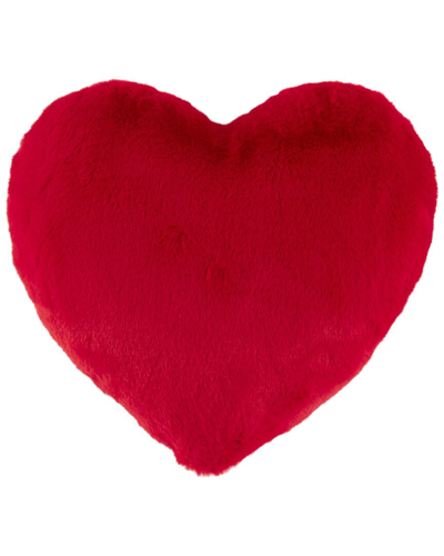 Shiraleah Jovi Heart Pillow In Red
