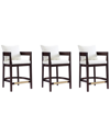 MANHATTAN COMFORT MANHATTAN COMFORT SET OF 3 RITZ COUNTER STOOLS