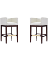 Manhattan Comfort Set Of 2 Kingsley Bar Stools