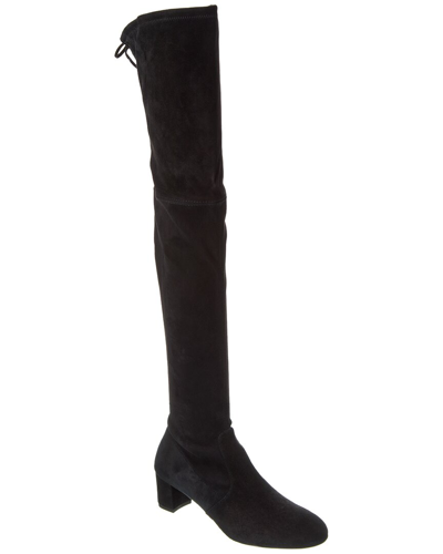 Stuart Weitzman Sofia City 50 Suede Over-the-knee Boot In Black