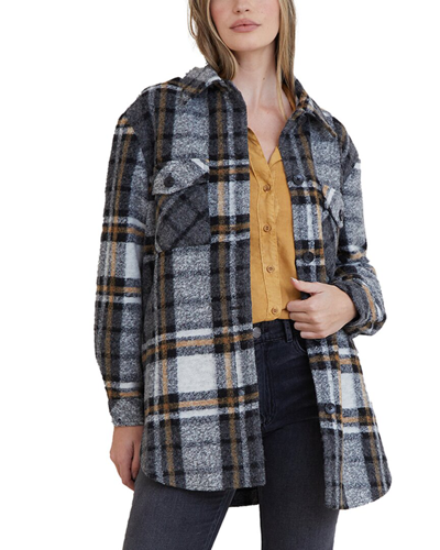 Bella Dahl Belted Wool-blend Shacket In Brown