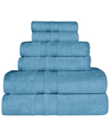 Superior Quick-drying Solid 6pc Assorted Bathroom Towel Set