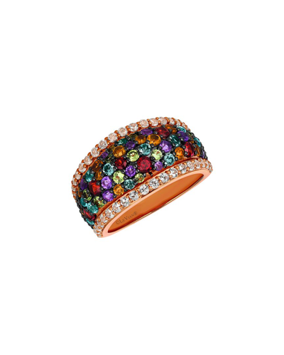 Le Vian Pomegranate Garnet 14k Rose Gold 2.65 Ct. Tw. Amethyst Half-eternity Ring