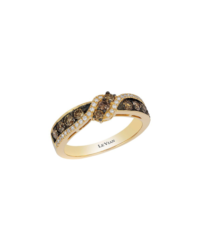 Le Vian Chocolate & Honey 14k 0.69 Ct. Tw. Diamond Half-eternity Ring