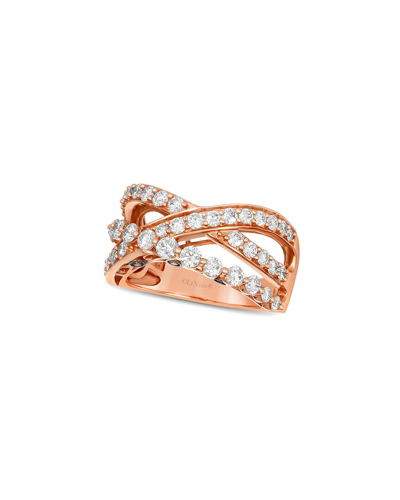 Le Vian Strawberry & Vanilla 14k Rose Gold 1.30 Ct. Tw. Diamond Half-eternity Ring