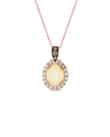 Le Vian Neapolitan Opal 14k Rose Gold 1.67 Ct. Tw. Diamond & Opal Pendant