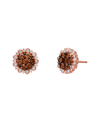 Le Vian Chocolate Cluster 14k Rose Gold 1.43 Ct. Tw. Diamond Earrings