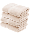 Superior Set Of 4 Egyptian Cotton Plush Heavyweight Absorbent Luxury Soft Bath  Towels