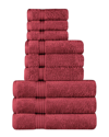 Superior Egyptian Cotton 9pc Highly Absorbent Solid Ultra Soft Towel Set