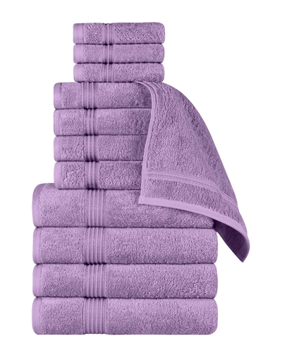 Superior Egyptian Cotton 12pc Highly Absorbent Solid Ultra Soft Towel Set