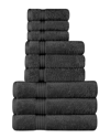 Superior Egyptian Cotton 9pc Highly Absorbent Solid Ultra Soft Towel Set