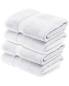 Superior Set Of 4 Egyptian Cotton Plush Heavyweight Absorbent Luxury Soft Bath  Towels