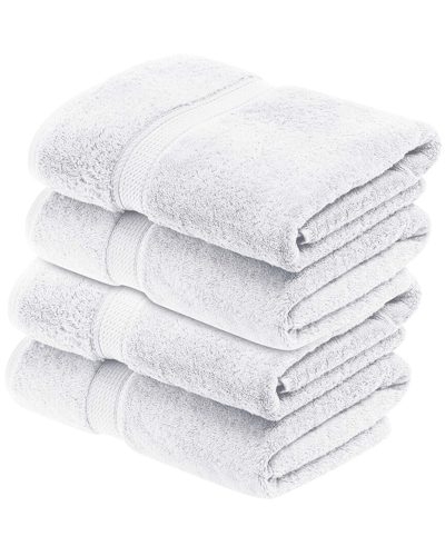 Superior Set Of 4 Egyptian Cotton Plush Heavyweight Absorbent Luxury Soft Bath  Towels
