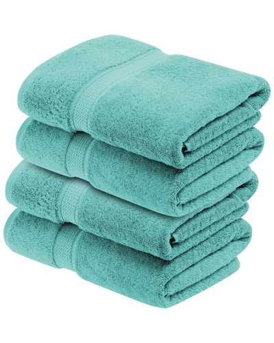 Superior Set Of 4 Egyptian Cotton Plush Heavyweight Absorbent Luxury Soft Bath  Towels