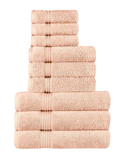Superior Egyptian Cotton 9pc Highly Absorbent Solid Ultra Soft Towel Set