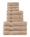 SUPERIOR SUPERIOR EGYPTIAN COTTON 9PC HIGHLY ABSORBENT SOLID ULTRA SOFT TOWEL SET