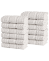 Superior Set Of 12 Zero Twist Cotton Waffle Honeycomb Plush Soft Absorbent  Washcloths