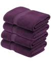 Superior Set Of 4 Egyptian Cotton Plush Heavyweight Absorbent Luxury Soft Bath  Towels
