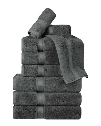 Superior Egyptian Cotton 9pc Plush Heavyweight Absorbent Luxury Soft Towel Set