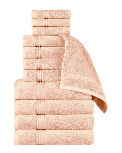 Superior Egyptian Cotton 12pc Highly Absorbent Solid Ultra Soft Towel Set