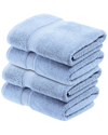 Superior Set Of 4 Egyptian Cotton Plush Heavyweight Absorbent Luxury Soft Bath  Towels