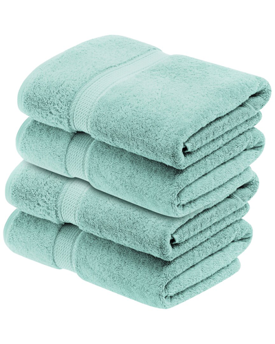 Superior Set Of 4 Egyptian Cotton Plush Heavyweight Absorbent Luxury Soft Bath  Towels