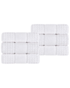 Superior Set Of 6 Zero Twist Cotton Waffle Honeycomb Plush Soft Absorbent Hand  Towels