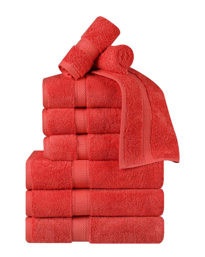 Superior Egyptian Cotton 9pc Plush Heavyweight Absorbent Luxury Soft Towel Set