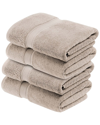 Superior Set Of 4 Egyptian Cotton Plush Heavyweight Absorbent Luxury Soft Bath  Towels