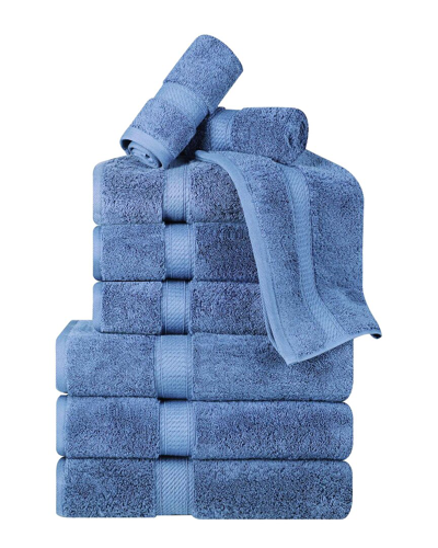 Superior Egyptian Cotton 9pc Plush Heavyweight Absorbent Luxury Soft Towel Set