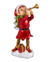 National Tree Company 37in Horn Blowing Pixie Elf With Multicolor Lights In Multicolor