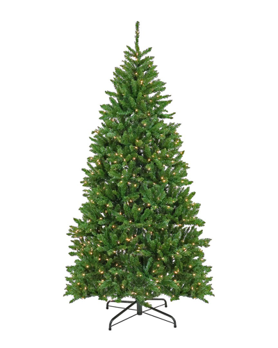 National Tree Company 7.5ft Pre-lit Chesterfield Spruce Tree In Green