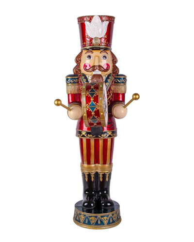 National Tree Company 58in Animated Nutcracker With Multicolor Lights & Music In Red