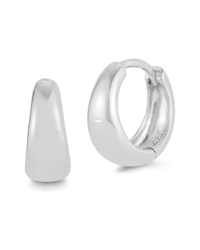 Glaze Jewelry Silver Graduated Huggie Earrings