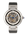 Empress Adelaide Automatic Skeleton Leather-band Watch