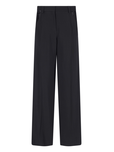 Mugler Straight Pants In Black  