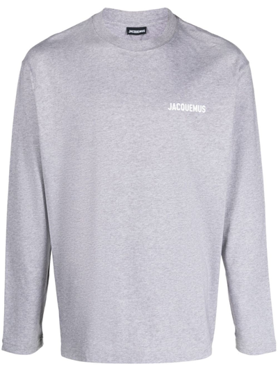Jacquemus T-shirt Logo In Grey