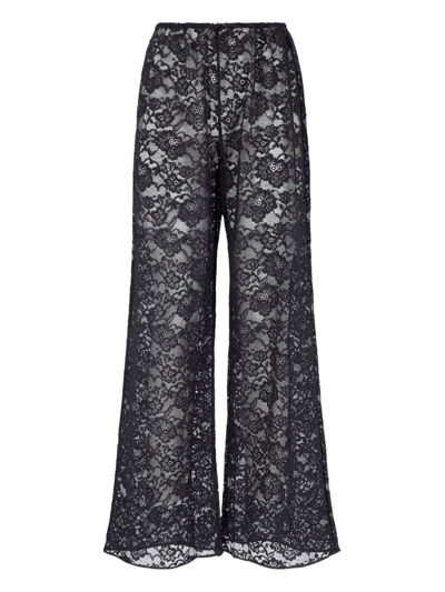 Oseree O-lover Lace Trousers In Black  